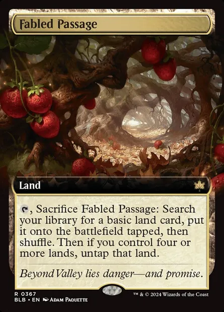 Fabled Passage, Magic card BLB 367 — Bloomburrow set
