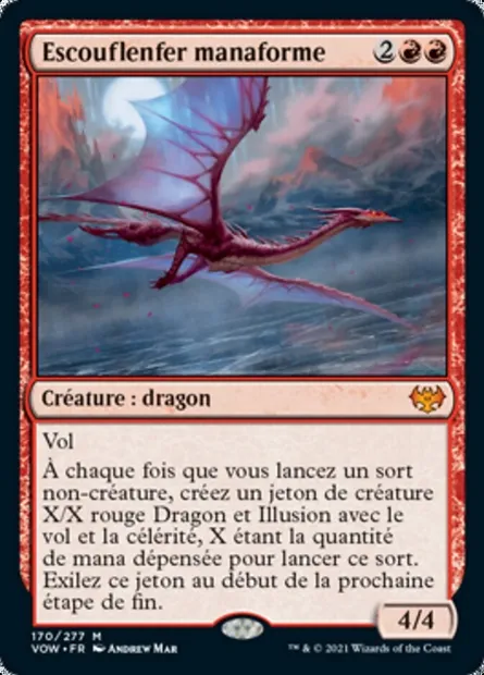 Escouflenfer manaforme, carte Magic VOW 170 — extension Innistrad : noce écarlate