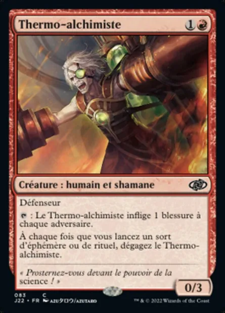 Thermo-alchimiste, carte Magic J22 83 — extension Jumpstart 2022