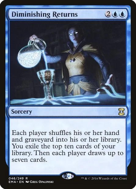 Rendements décroissants, carte Magic EMA 46 — extension Eternal Masters