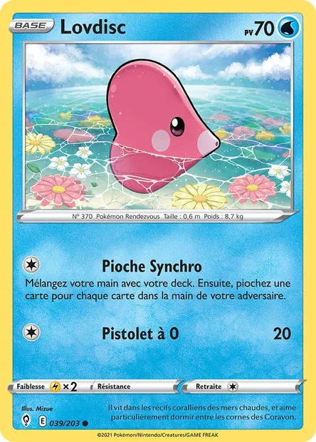 Lovdisc, carte Pokémon EVS 39 — extension Évolution Céleste