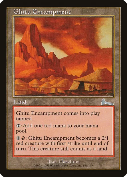 Ghitu Encampment, Magic card ULG 141 — Urza's Legacy set