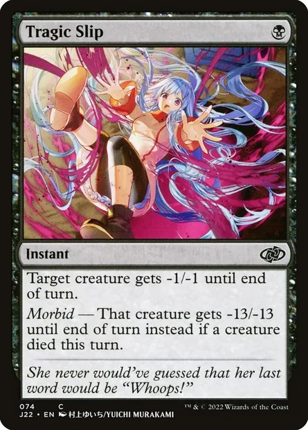 Tragic Slip, Magic card J22 74 — Jumpstart 2022 set
