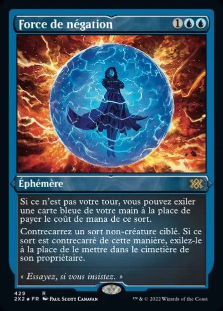 Force de négation, carte Magic 2X2 429 — extension Double Masters 2022