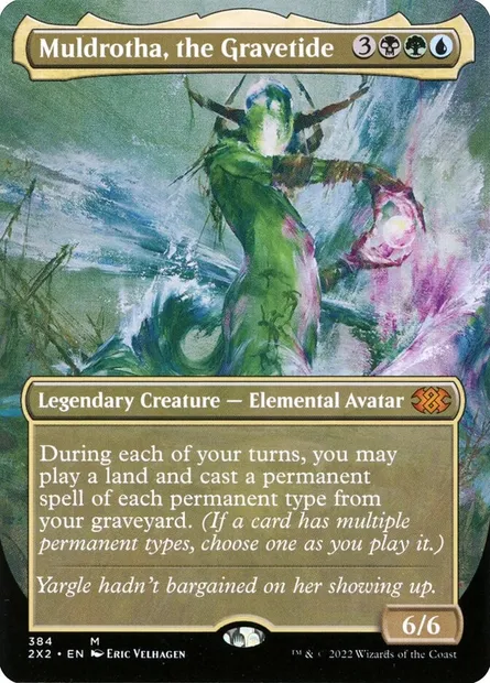 Muldrotha, the Gravetide, Magic card 2X2 384 — Double Masters 2022 set