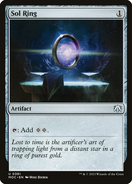 Sol Ring, Magic card MOC 381 — March of the Machine Commander set