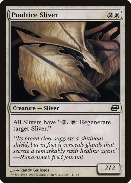 Poultice Sliver, Magic card PLC 11 — Planar Chaos set