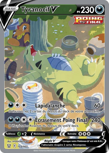 Tyranocif V, carte Pokémon BST 155 — extension Styles de combat