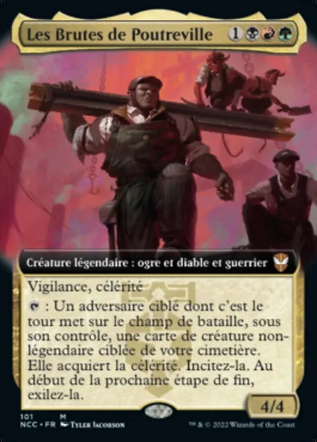 Les Brutes de Poutreville, carte Magic NCC 101 — extension New Capenna Commander