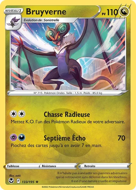 Bruyverne, carte Pokémon SIT 133 — extension Tempête Argentée