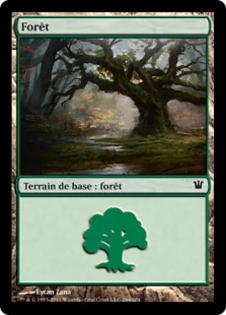 Forêt, carte Magic ISD 264 — extension Innistrad
