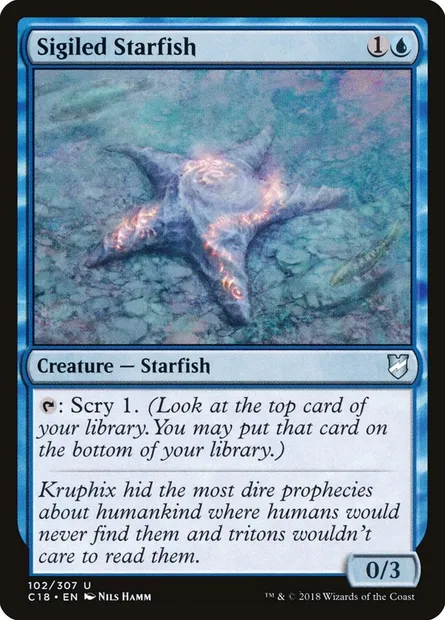 Sigiled Starfish, Magic card C18 102 — Commander 2018 set