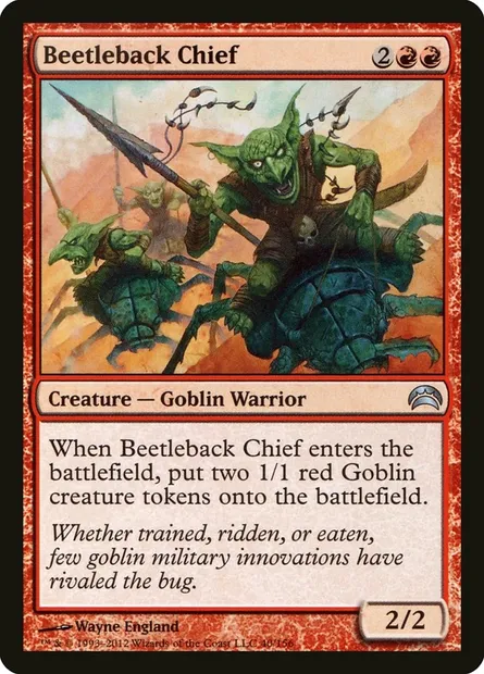 Beetleback Chief, Magic card PC2 40 — Planechase 2012 set