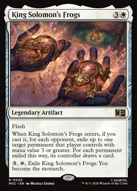 King Solomon's Frogs, Magic card MSC 20 — Marvel Super Heroes Commander set