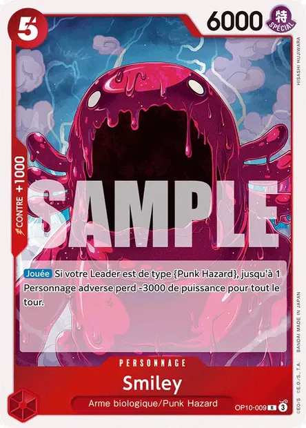 Smiley, carte One Piece OP10-009 — extension SANG ROYAL
