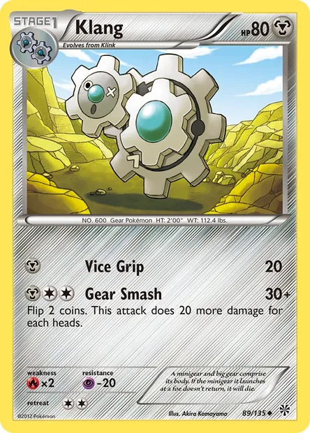 Klang, Pokémon card PLS 89 — Plasma Storm set