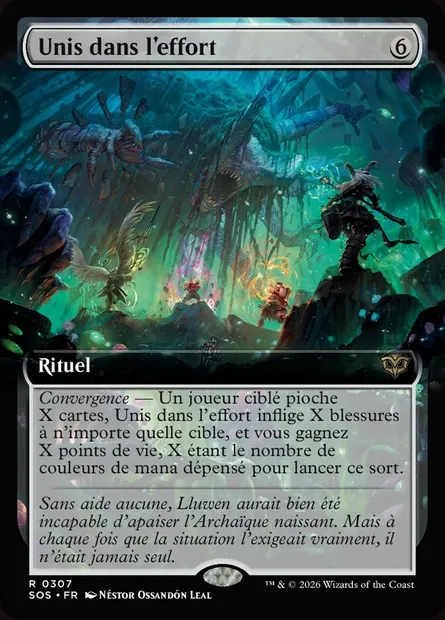 Unis dans l'effort, carte Magic SOS 307 — extension Secrets of Strixhaven