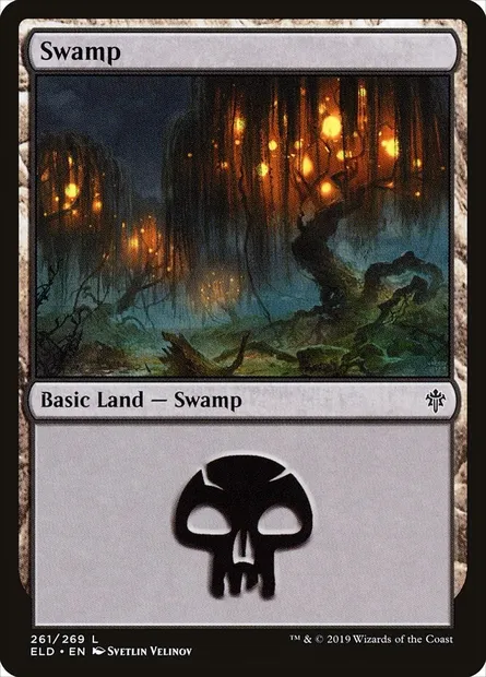 Swamp, Magic card ELD 261 — Throne of Eldraine set