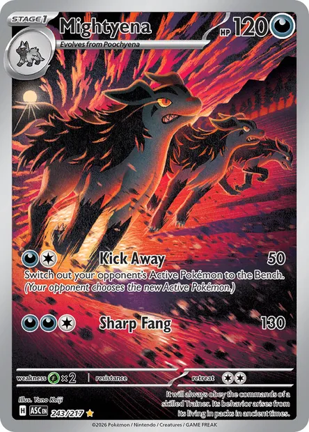 Mightyena, Pokémon card ASC 243 — Ascended Heroes set