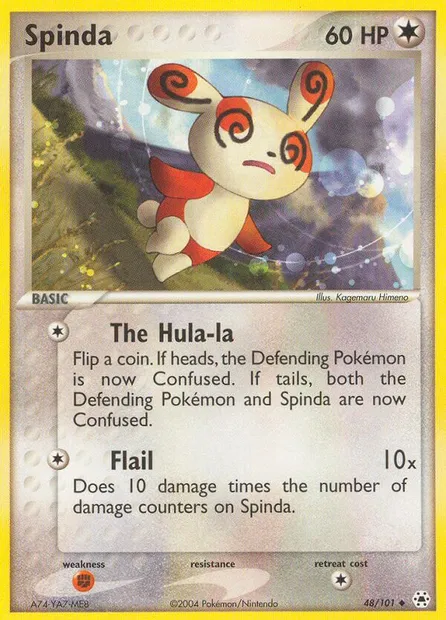 Spinda, Pokémon card HL 48 — Hidden Legends set