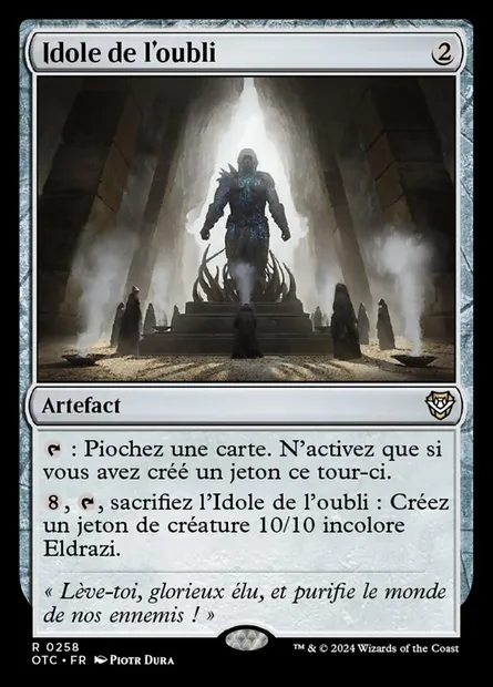 Idole de l'oubli, carte Magic OTC 258 — extension Outlaws of Thunder Junction Commander