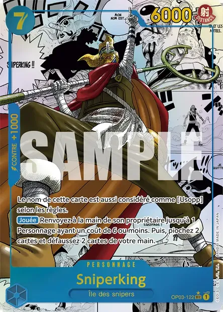 Sniperking, carte One Piece OP03-122 — extension PILLARS OF STRENGTH