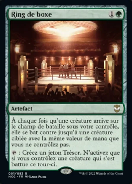 Ring de boxe, carte Magic NCC 91 — extension New Capenna Commander