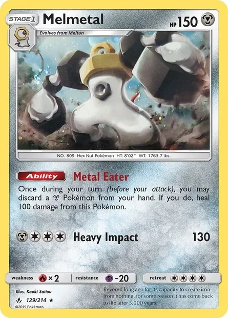 Melmetal, carte Pokémon TDX 129 — extension Theme Deck & Blisters Exclusives