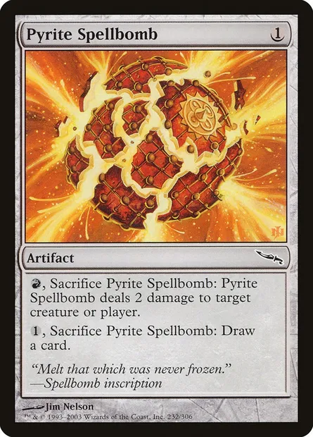 Pyrite Spellbomb, Magic card MRD 232 — Mirrodin set