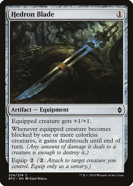 Hedron Blade, Magic card BFZ 224 — Battle for Zendikar set