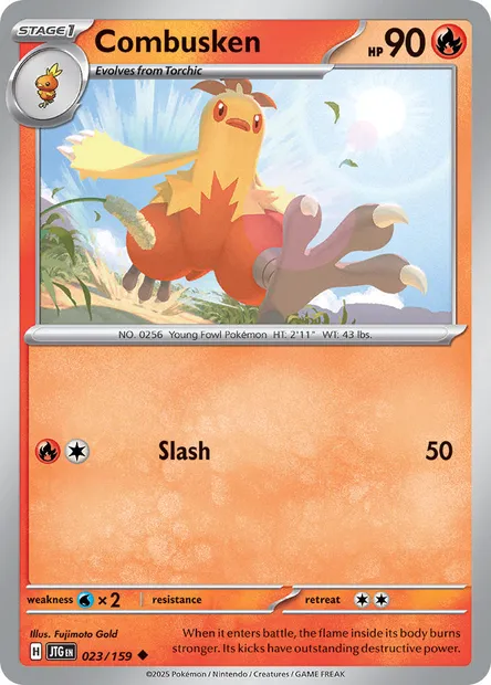 Combusken, Pokémon card JTG 023 — Journey Together set