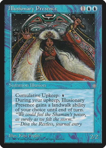 Présence illusoire, carte Magic ICE 76 — extension Ere Glaciaire