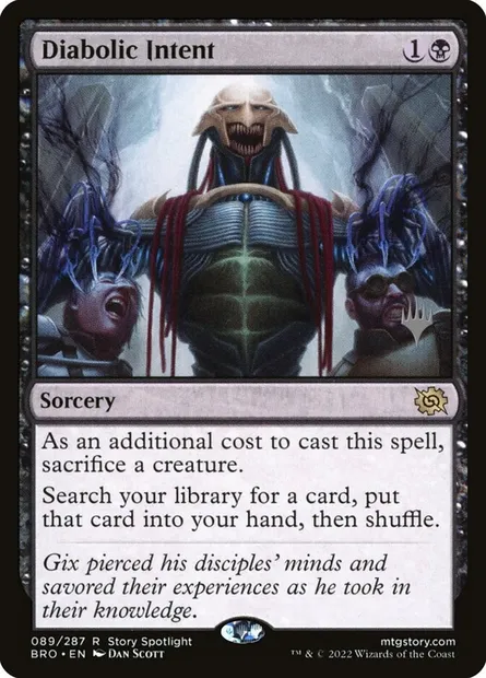 Diabolic Intent, Magic card PBRO 89p — The Brothers' War Promos set