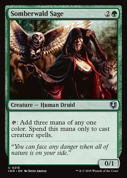 Somberwald Sage, Magic card INR 215 — Innistrad Remastered set