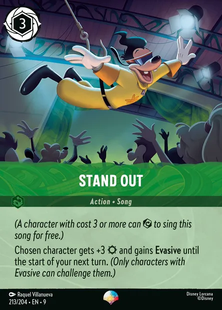 Stand Out, Disney Lorcana card CH9-213 — Fabled set