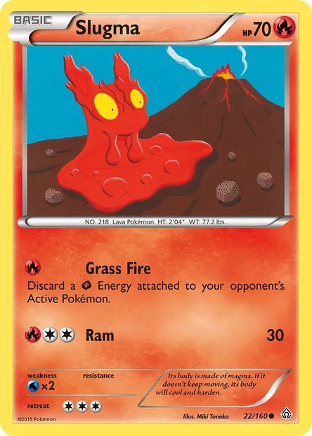 Slugma, Pokémon card PRC 22 — Primal Clash set