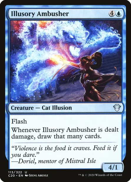 Illusory Ambusher, Magic card C20 113 — Commander 2020 set