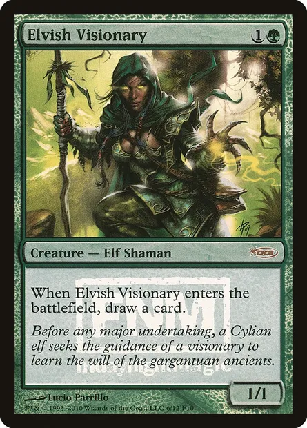 Elvish Visionary, Magic card F10 6 — Friday Night Magic 2010 set