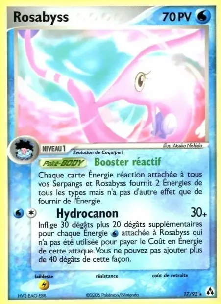 Rosabyss, carte Pokémon LM 17 — extension EX Créateurs de légendes