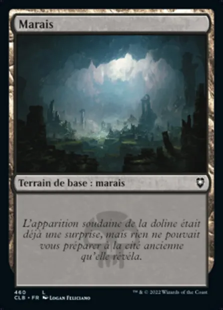 Marais, carte Magic CLB 460 — extension Commander Légendes : la bataille de la Porte de Baldur