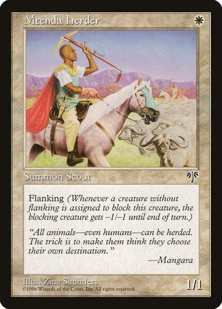 Mtenda Herder, Magic card MIR 29 — Mirage set