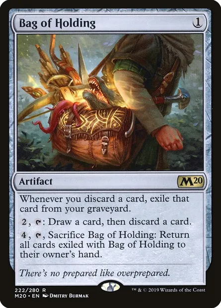 Bag of Holding, Magic card M20 222 — Core Set 2020 set
