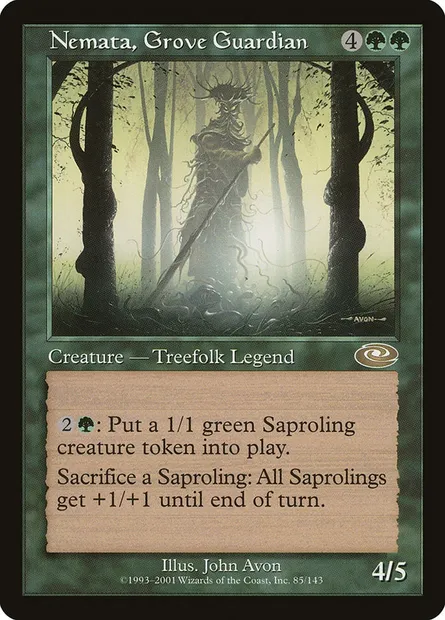 Nemata, Grove Guardian, Magic card PLS 85 — Planeshift set