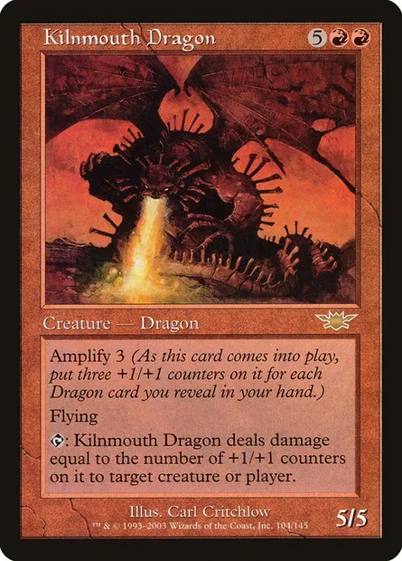 Dragon fourgueule, carte Magic LGN 104 — extension Légions