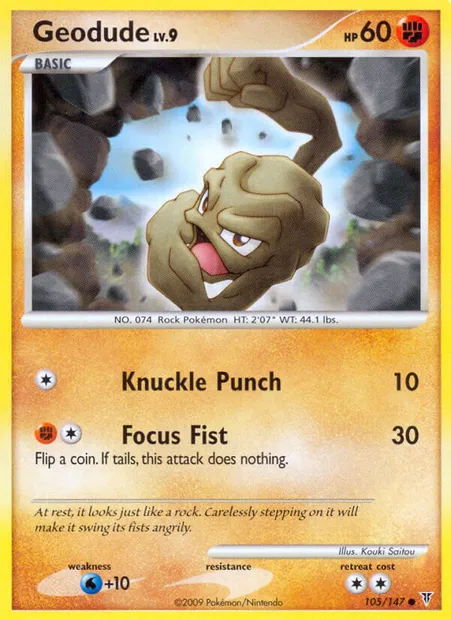 Geodude, Pokémon card SV 105 — Supreme Victors set