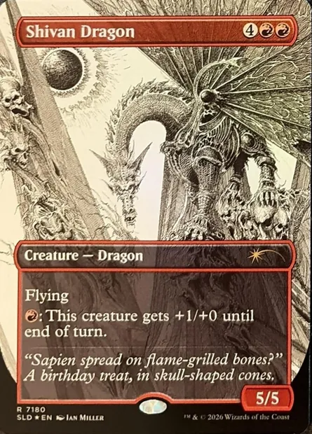 Dragon shivân, carte Magic SLD 7180 — extension Secret Lair Drop