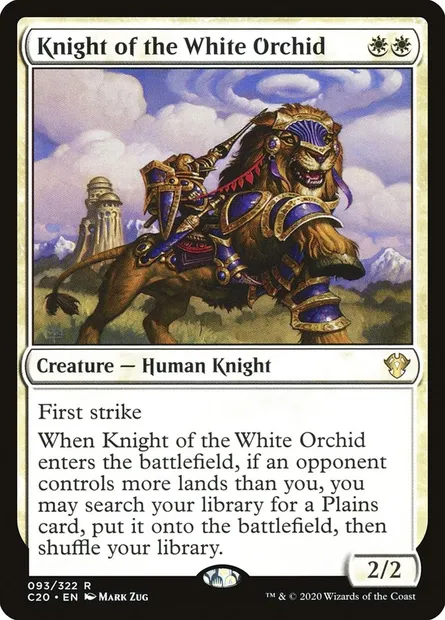 Knight of the White Orchid, Magic card C20 93 — Commander 2020 set