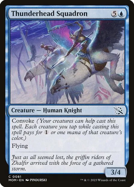 Thunderhead Squadron, Magic card MOM 81 — March of the Machine set