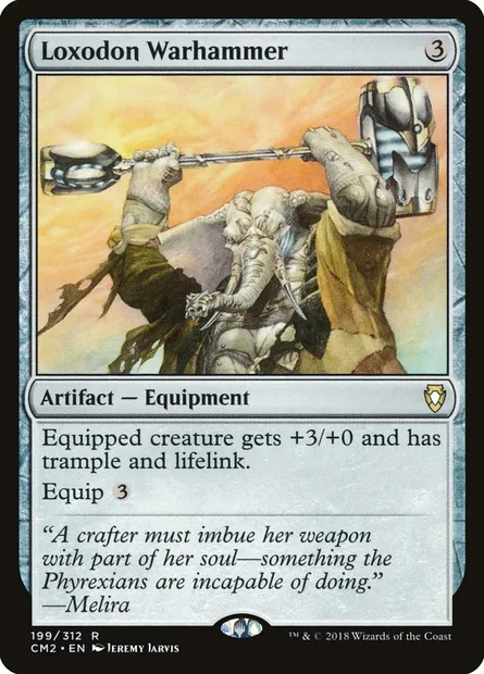 Loxodon Warhammer, Magic card CM2 199 — Commander Anthology Volume II set