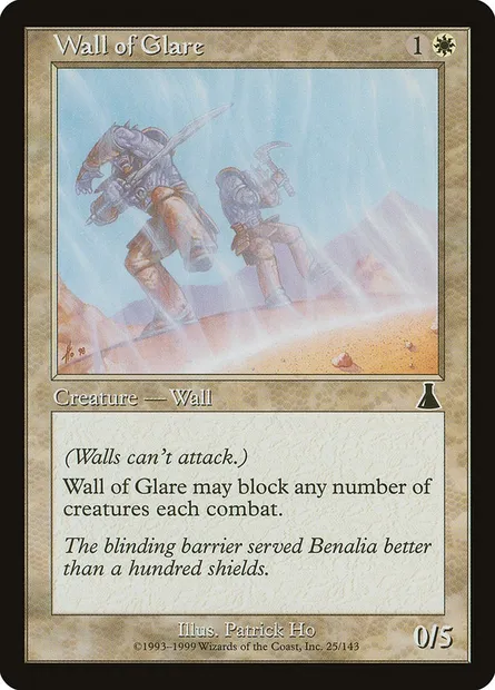 Mur Eblouissant, carte Magic UDS 25 — extension Destinée d'Urza